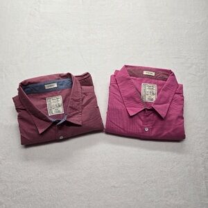 Alexander Julian Colours Stretch Button Down Shirt Lot Men’s 3X Short Sleeve